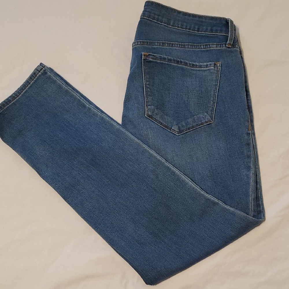 Old Navy Jeans Women's Size 14  Power Slim Straight Blue